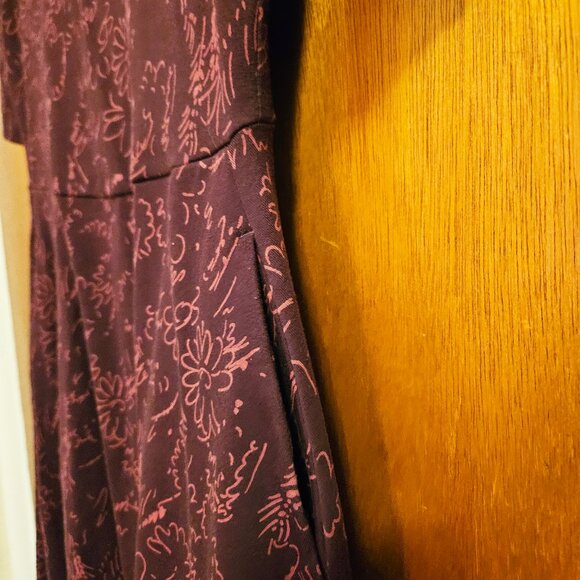 Garden Sketches Signature Fit and Flare Scoop Dress by Pact Organic - Picture 2 of 3